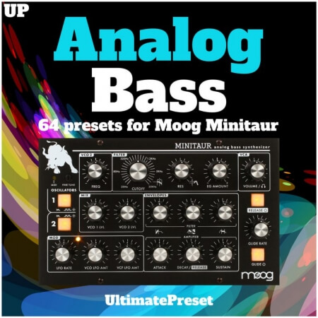 Ultimate Preset Analog Bass Moog Minitaur Soundbank Synth Presets