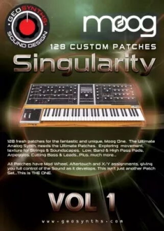 GeoSynths Singularity Vol.1 for Moog One Synth Presets