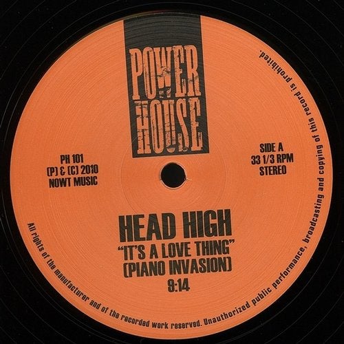 Head High - It's a Love Thing [PH101]