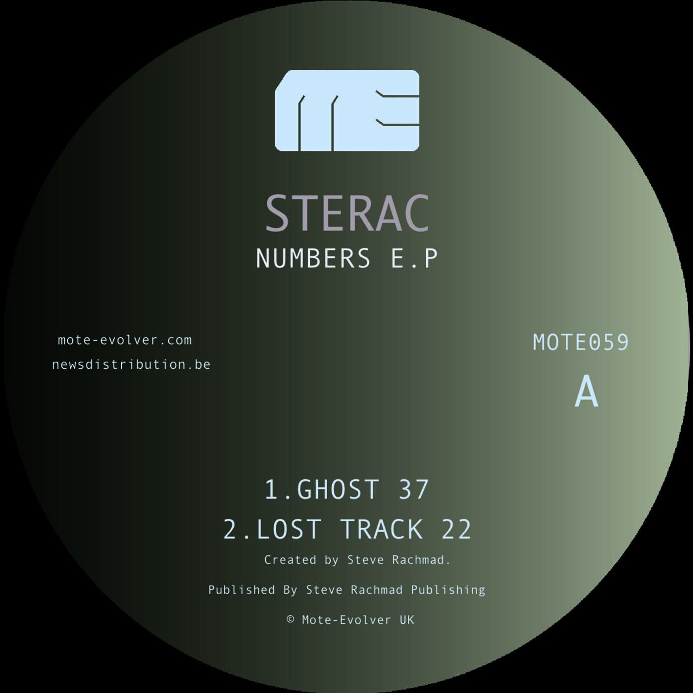Sterac - NUMBERS EP [MOTE059D]
