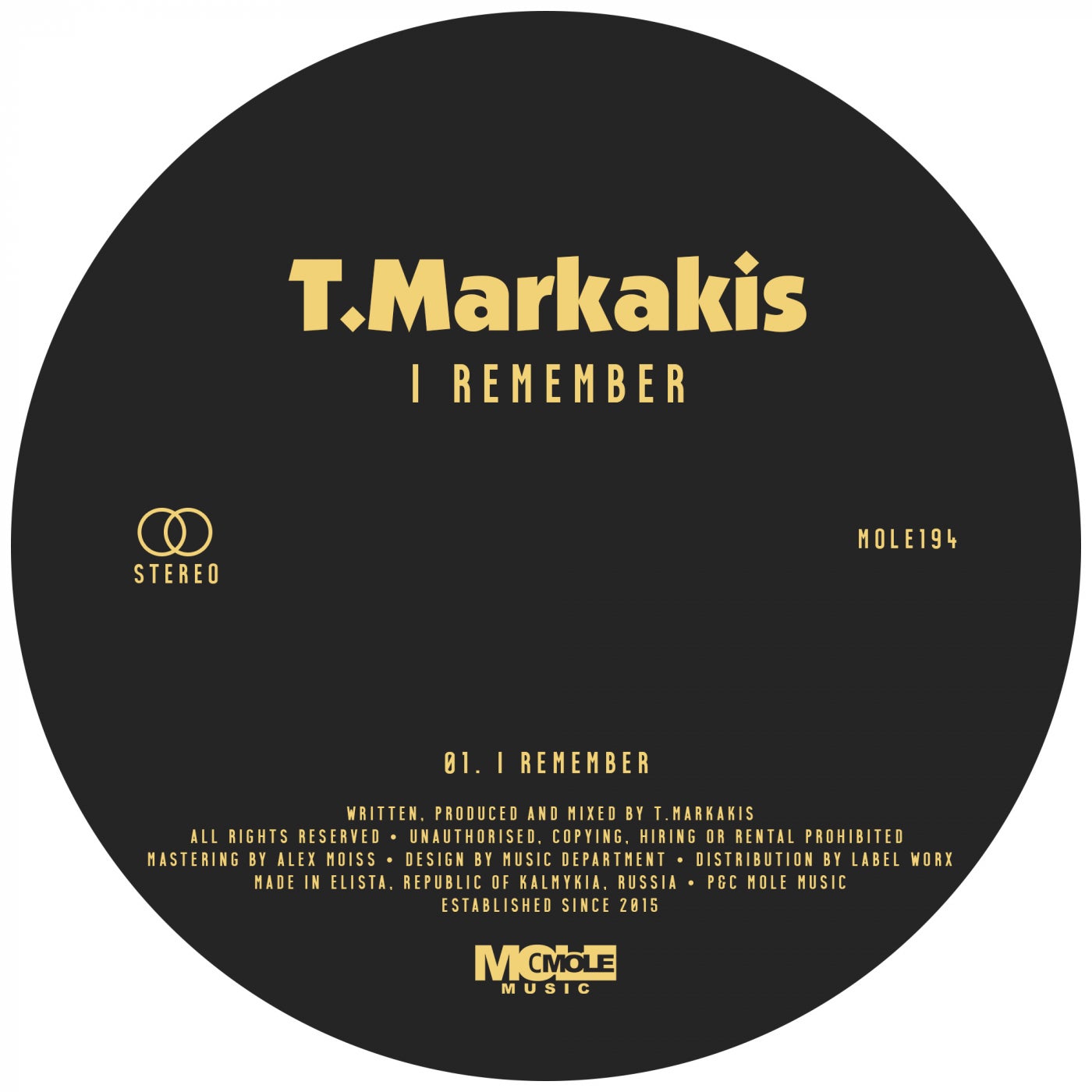 T.Markakis – I Remember [MOLE194]