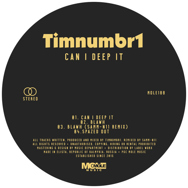 Timnumbr1 - Can I Deep It [MOLE188]