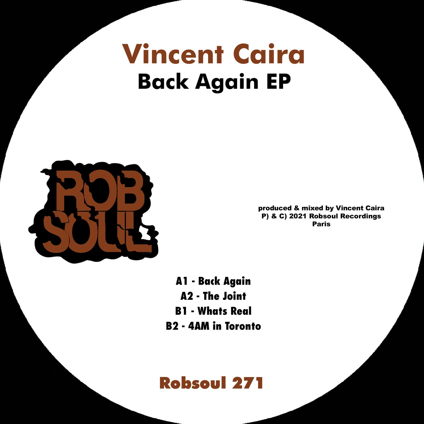 Vincent Caira – Back Again EP [RB271]