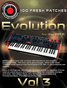 GeoSynths Evolution Vol.3 DSI OB6 Soundset Synth Presets